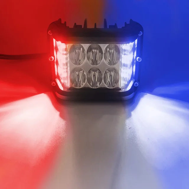 LED 4" duas cores strobo