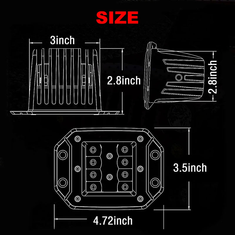 Farol LED de Embutir
