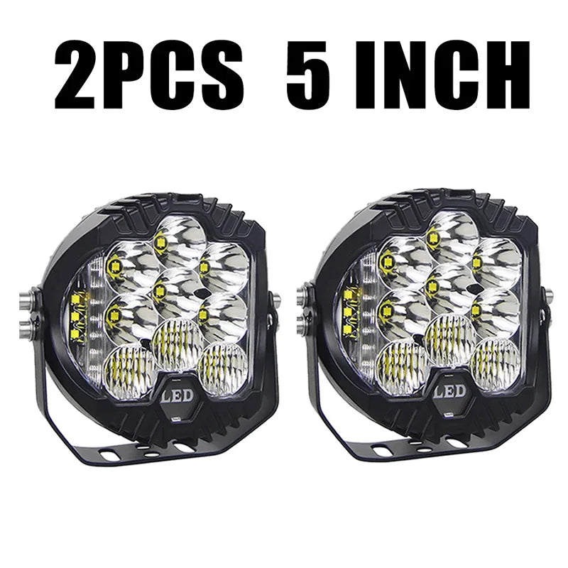 Farol de LED 100w (branco ou amarelo)