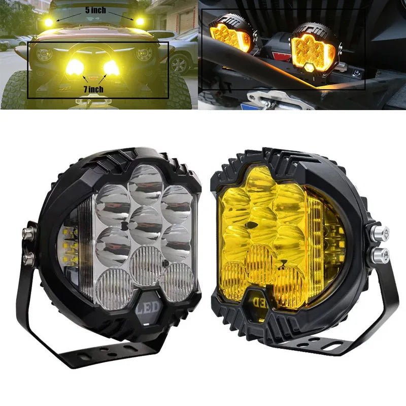 Farol de LED 100w (branco ou amarelo)