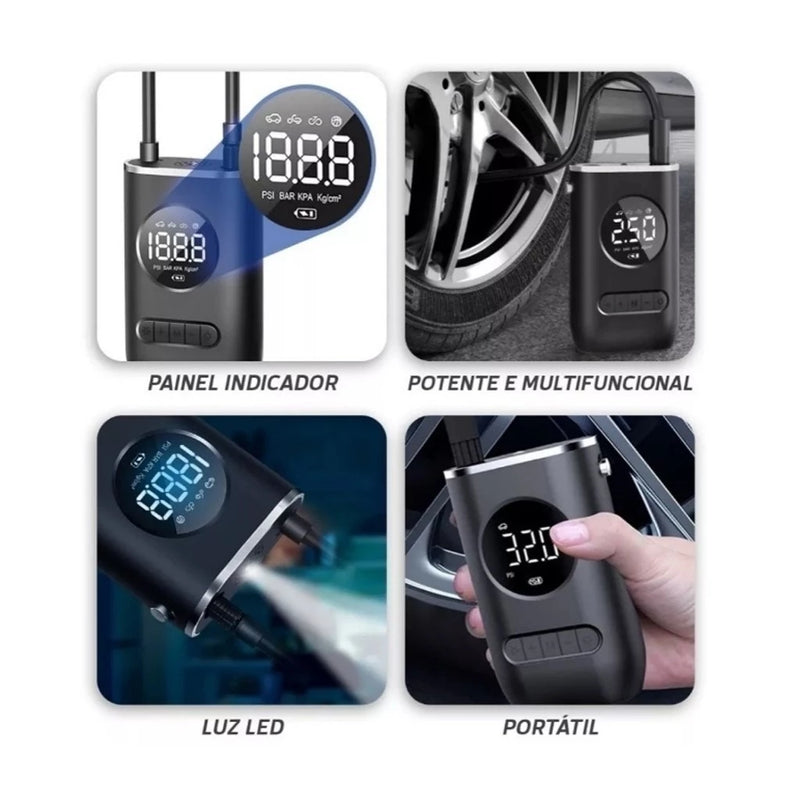 Mini Compressor de Ar Portatil